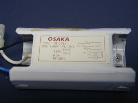 Osaka 3 Wire Fluorescent Light Ballast (120 Volt) (Was In An 18 Inch Fixture) (Item #30) $11.99